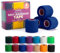4-Pack Proworks Sock Wrap Sports Tape - Dark Blue | Self-Adhesive Football Sock Tape | Cohesive Bandage Wrap for Shin Pad Goalkeeper & Ankle 5cm x 4.5m Bandage Tape, Vet Wrap for Dogs, Cats & Horses
