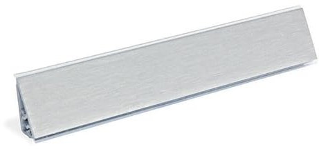 AERREGI SET ALZATINA TRIANGOLARE 2 PEZZI DA 2 METRI | SPALLETTA PER TOP CUCINA | ALZATINA COLORE INOX COMPLETA DI ACCESSORI | LUNGHEZZA 2 METRI | ALZATINA RESISTENTE MADE IN ITALY