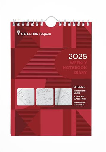 Collins Colplan 2025 – A5 Wochenplaner mit Spiralbindung (60–25) – Wochenansicht, Spiralbindung, Wandkalender