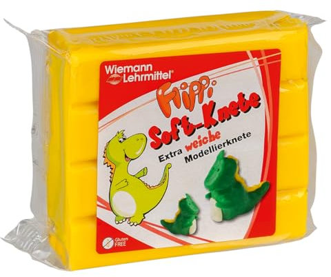 Flippi® Soft-Knete, 250 g | Wiemann Lehrmittel (gelb)