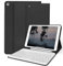 ZKTUYU Keyboard Case for iPad 9th/8th/7th Generation 10.2 inch 2021/2020/2019 with Pencil Holder, Stand Folio Detachable Wireless Bluetooth Keyboard Cover, Soft TPU Back Smart Case, Black