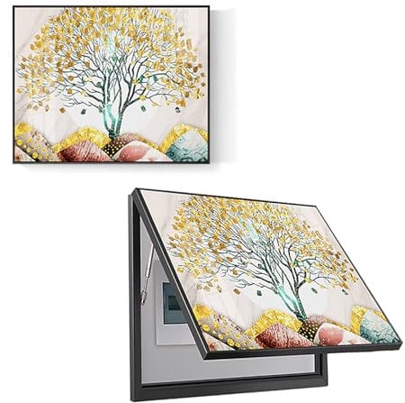 Electric meter wall decoration Creative Electric Panel Decoration Box Distribution Box Decorative Painting Wall Hanging Painting with Hydraulic Rod Supports