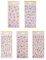 MisFun 5 Blätter 3D Sticker Mädchen, Mädchen Kristall Glitzer Sticker, Aufkleber Kinder Mädchens Aufkleber, Fünfzackiger Stern Herzform Kätzchen Diamant Meerestiere Gestalten Glitzer Stickers