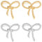 Wanmu 4 Stück Nette Twisted Bow Brosche Bogen Broschen Damen Brosche Anstecknadeln Bogen infacher Pin Broschen Party Kleid Brosches Elegante Schmuck Geschenk für Frauen und Mädchen