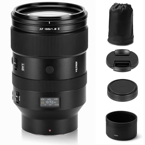 VILTROX AF 135mm F1.8 LAB Z-Mount Vollformat für Nikon Z, Teleobjektiv mit Autofokus und Festbrennweite mit HyperVCM-Motor für Nikon Z-Mount Kameras Z5 Z50 Z50II Z6 Z6II Z7 Z7II ZFC Z30 Z9 Z8 ZF Z6III