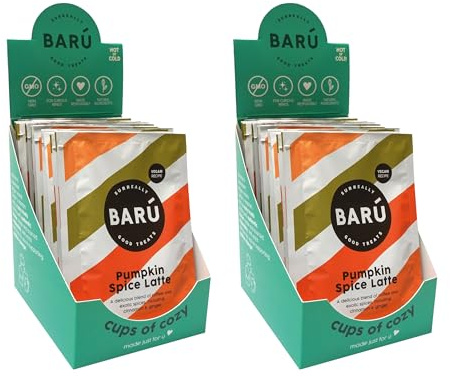 BARÚ Pumpkin Spice Latte – Bundle mit Sachets – 2 x 12 Stück – 24 Portionen