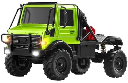 Muuookka MN333 U4000 RC-Auto, 1/18 Maßstab, 4WD Offroad-Kletterer mit Metallfront und Simulationslichtern, Ferngesteuertes Modellauto A