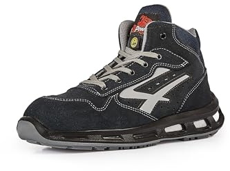 U-Power Red Lion Moving, Safety Shoes, High, Lightweight and Flexible, Anti perforation, Anti Puncture, with Infinergy Insert, with Aluminium Toe Caps (Blue 41)
