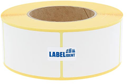 Thermoetiketten - 50 x 80 mm - 1.000 Thermodirekt Etiketten Eco selbstklebend auf Rolle, 76 mm Kern