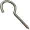 SC-Normteile Schraubhaken mit Holzgewinde - 5 x 80 mm - (10 Stück) - Wandhaken | Wäscheleinenhaken | gebogen | rostfrei - (Gewindelänge: 24 mm) - aus Edelstahl A2 V2A - SC9080