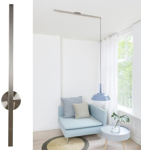 Lightswing® Single Aufhängesystem für eine Hängelampe - Edelstahl - 90 cm - Beweg deine Hängeleuchte Mühelos - Einfache Installation - Hängelampe Esstisch - Pendellampe Verstellbar - Hängeleuchte