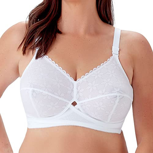 Berlei Women's Classic Full Cup Bra Coverage, Opaque, White, 36E
