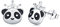 Panda Ohrringe 925 Sterling Silber Emaille Ohrringe für Damen Tier Ohrstecker für Mädchen Tochter Kinder