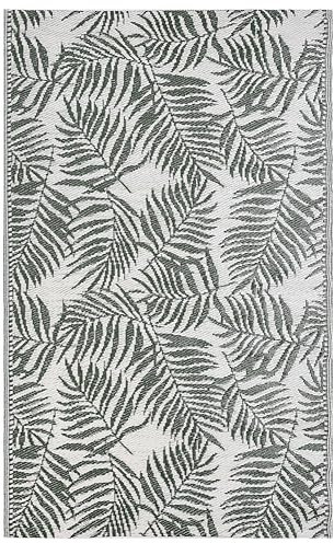 Outdoor Area Rug 120 x 180 cm Palm Leaf Pattern Dark Green Kota