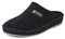 SCHAWOS Herren Filz Hausschuh 6030 mit Fußbett Feste Sohle rutschhemmend (Schwarz, 44 EU, Numeric_44)