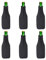 Fundas para botellas de cerveza Koozies de neopreno para enfriador de cerveza con cremallera para botellas de 12 oz/330 ml, cumpleaños boda Oktoberfest Party (negro con cremallera x 6 piezas)