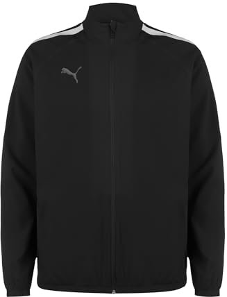 PUMA Mixte enfant Teamliga Sideline Jkt Jr veste, Puma Noir-puma Blanc, 12 ans EU