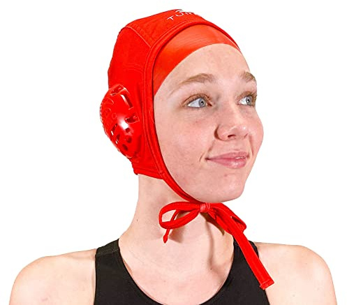Turbo No Number Water Polo Practice Cap (Red) (Unisex)