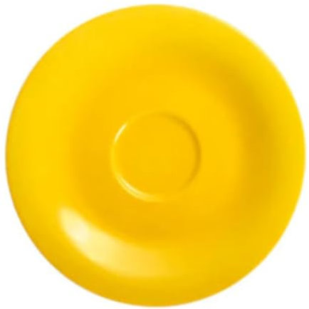 KAHLA 203501A69371C Pronto Colore Untertasse 12 cm sunny yellow|gelber Unterteller aus Porzellan