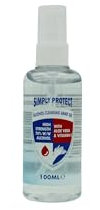 Simply Protect Alcohol Cleansing Hand Gel 100ml