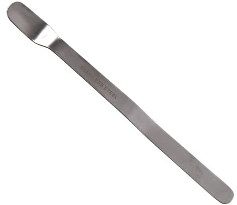 Labsales - Spatule en acier inoxydable - Type Nuffield - 140 mm - Pour échantillons scientifiques, poudres, mesures et fournitures de laboratoire générales