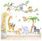 Grandora XXL Wandsticker Set Safari Tiere Wandtattoo Baby Kinderzimmer DL769-5