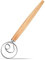 Danish Dough Whisk - Batidor de Varillas de Acero Inoxidable con Mango de Madera
