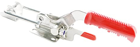 Ohamtes 1PCS 304 Stainless Steel Style 40341, 900KG 2000 lbs Clamping Force, Self-Locking Heavy Duty Toggle Lock Clamp, Adjustable Toggle Latch Clamp, Silver