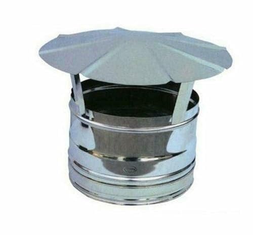 FUMAIOLO TUBI STUFE A LEGNA/CAPPELLOTTO CM 12 IN ACCIAO INOX