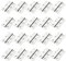 LOLYSIC 20Pcs Door Hinges 3 Inch / 75mm Butt Hinges, Stainless Steel 75mm Door Hinges 3 Butt Hinges for Internal External Doors Furniture Cabinet Wood Boxes