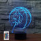 3D Basketball Lampe Fernbedienung 16 Farben Nachtlichter Illusion Acryl LED Tisch Nachttischlampe Kinderzimmer Schreibtisch Dekoration Geburtstag süßes Spielzeug für Kinder und Erwachsene
