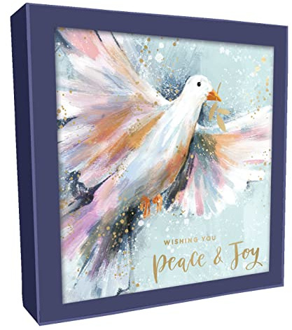 Box of 8 Festive Dove & Festive Wreath Christmas Cards In 2 Designs Boxed Cards XCPS003