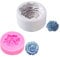 1 molde de flor de peonía gris, 1 molde de flor de rosa rosa, molde de silicona para fundición de velas, manualidades caseras, decoración del hogar, adecuado para hacer pasteles, velas, jabón hecho a