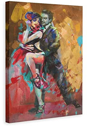 Enartly Leinwand Bilder Tango Shiny Dance Poster e Wall Art Modern Family camera da letto Decor 60x80cm Senza Cornice