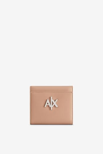 Armani Exchange Women's Melrose, Embossed Logo Bi-Fold Wallet, Dark Sunrise