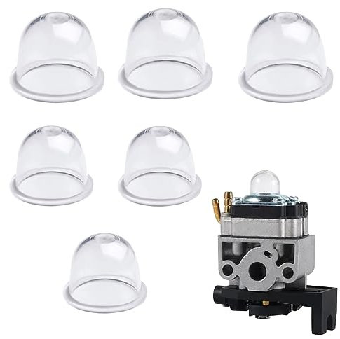 6 piezas de bomba de cebado, pistón de cebado de bomba de combustible de carburador para cortacésped, soplador, cortadora de césped, cortasetos, cortadora de hilo, motosierra