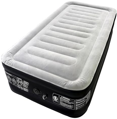 YUENFONG colchón de Aire para Cama de Invitados, colchón de Aire autoinflable con Bomba de Aire eléctrica, máx. Capacidad de Carga 300kg, para Camping, 187x90x46 cm