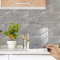 Decoroom Tile Stickers Grey 12pcs/15x15cm, Marble Self Adhesive Stick on Wall Tiles, Peel and Stick Vinyl Waterproof Home Decor for Kitchen Bathroom Splashback