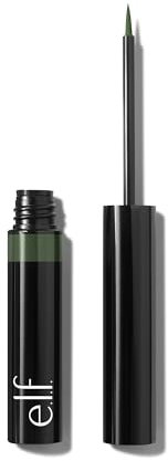 e.l.f. H2O Proof Inkwell Eyeliner Pen, Hochpigmentierter, Wasserfester Flüssig-Eyeliner Mit Mattem Finish, Vegan & Tierversuchsfrei, Dark Envy
