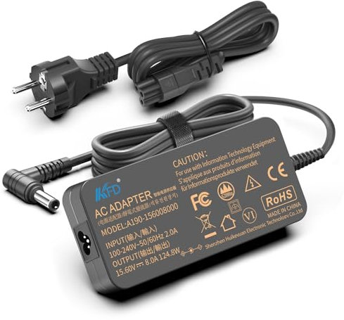 KFD 15,6V Ladegerät Netzteil für Panasonic Toughbook 55 40 g2 33 CF-53 CF-33 CF-54 CF-19 CF-74 CF-52 CF-31 C1 CF-C1A CF-C1B CF-D1 CF-AA5713AE CF-AA5713A CF-AA5713AM DC15,6V 7,05A Ladekabel Netzadapter