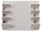 Legamaster Glasboard Markerhalter in Warm Grey – Platz für 4 Marker Extra Starker Magnet Stilvolle Organisation