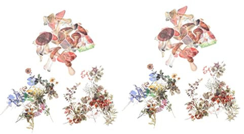 NUOBESTY 240stücke Pet Pflanzenaufkleber Für Scrapbooking Und Handaccount Dekoration Blumen Und Pflanzenmuster Selbstklebend Für Notizbuch Laptop Und Flasche