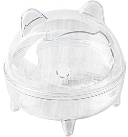 DMAIS Chinchila Baignoire en sable entièrement transparente en PET pour hamster et gerbille