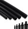 Taiyeestar 3:1 Guaina Termorestringente Ø12,7/15,4/19,1/25,4/30mm, Tubo Termoretrattile con Adesivo 3 metri, Guaine Termoretrattile Nero, Ø19,1mm