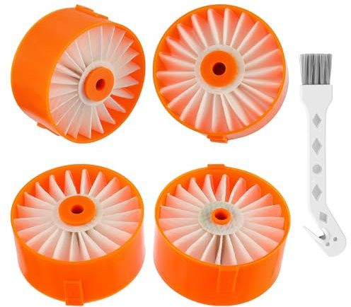 HUAREW Lot de 4 filtres pour Black Decker BSV2020 BSV2020G BSV2020P Powerseries Accessoires pour aspirateur sans fil
