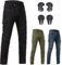 ForMTRider Motorradhose mit CE Zertifizierten Schutz Motorbike Motocross Dirtbike Outdoor-Riding Hose Schwarz,L=36W/31L