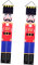 Alipis 1 Paar Weihnachtspaare Weihnachten hängende Veranda Weihnachts-Nussknacker-Banner-Dekoration weihnachtsvorhang weihnachtsgardinen dekoratives Couplet Weihnachtsfeier Tür Couplet