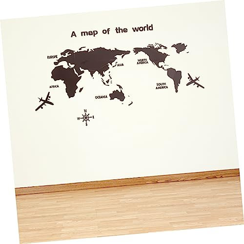 Levemolo 1 Satz Wandaufkleber mit Weltkarte aus Acryl Aufkleber für die Wanddekoration wandtattoo schlafzimmer bürodeko büro dekoration wandaufkleber 3d Aufkleber für Wände Wandtattoos