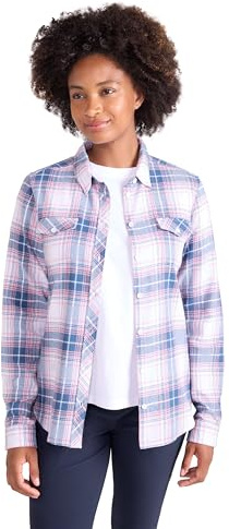 Mountain Warehouse Willow Damen Flanellhemd, Herbst Grauweiß Damengröße EU 42