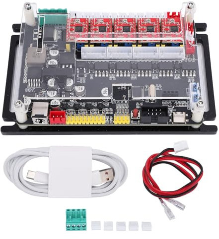 Graveur CNC 32 Bits, Carte Contrôleur à 4 Axes, Mm/Min, Type C, Axes Y, Carte Mère à Double Entraînement pour Broche 300w 500w Hors Ligne